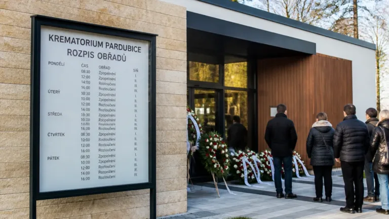 V krematoriu v Pardubicích se tento týden uskuteční 20 rozloučení, nejmladší zesnulí ve věku 50 a 52 let