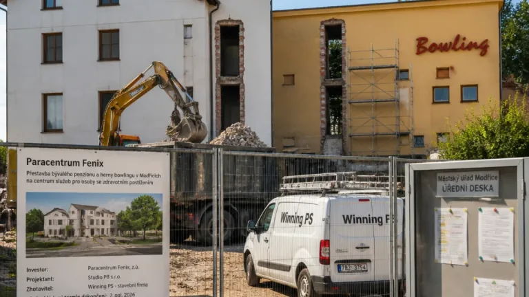 V Modřicích začala přestavba centra pro vozíčkáře, radnice s projektem vede spor u soudu
