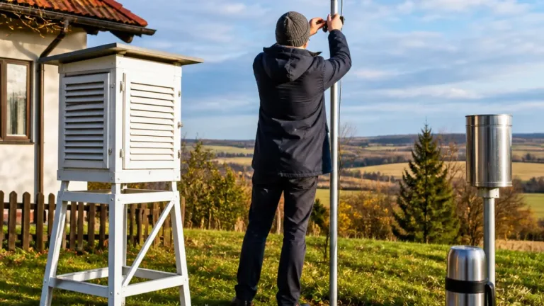 V Mořkově meteorologii drží už více než půl století místní zemědělec Jan Macháč