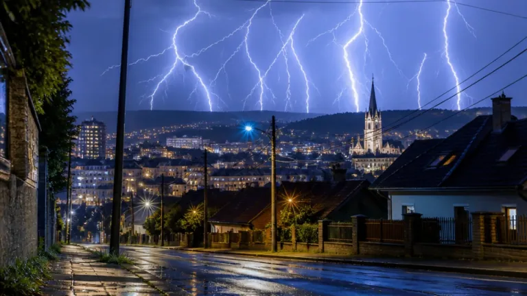 V noci Zlínskem přejela blesková smršť, obyvatelé popisují jasné záblesky nad krajem