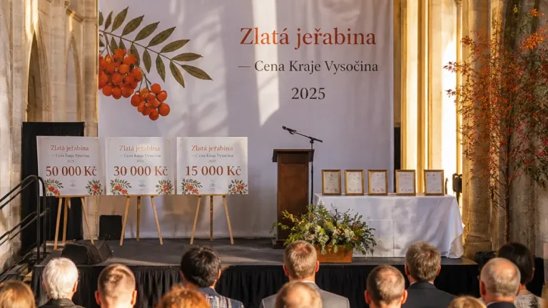 V Želivském klášteře rozdělili Zlatou jeřabinu kraje Vysočina, anketa přilákala téměř 20 tisíc hlasů