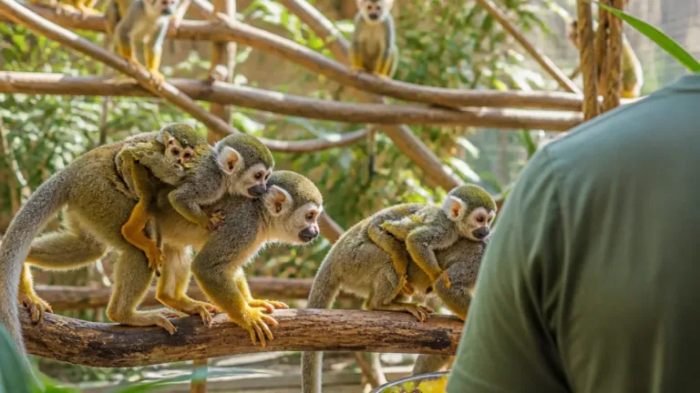 V Zoo Zlín se rozrostla tlupa kotulů veverovitých, přibyla dvě mláďata
