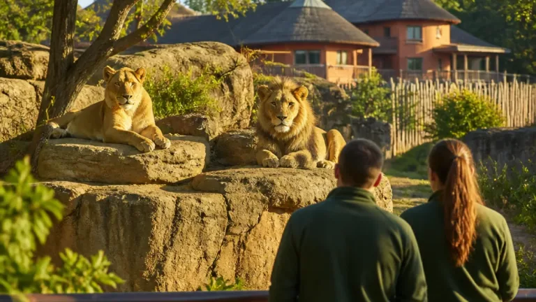 V Zoo Zlín se socializace podařila: lvice Elsa už žije společně s lvem Takkem