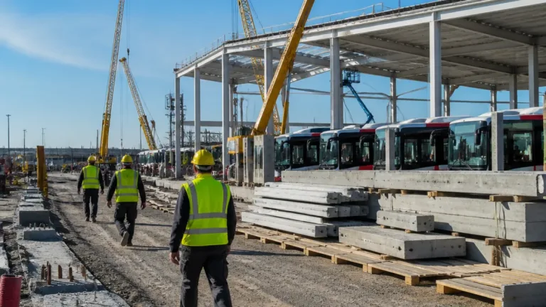 Ve Slatině roste nová vozovna trolejbusů, kapacita se má téměř zdvojnásobit
