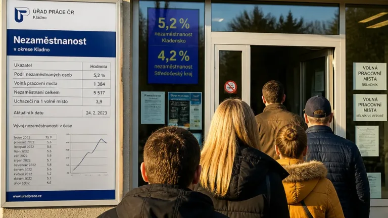 Ve Středočeském kraji v červenci stoupla nezaměstnanost na 4,2 %, Kladensko dosahuje 5,2 %
