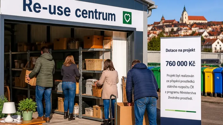 Ve Velké Bíteši otevřeli re-use centrum pro opakované využití věcí, město získalo dotaci