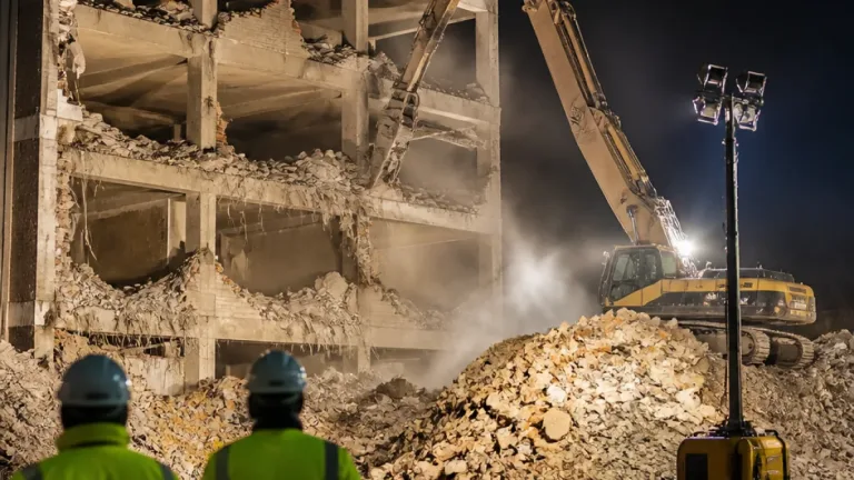 Ve Zlíně pokračuje demolice vyhořelého mrakodrapu, torzo má zmizet během 14 dnů