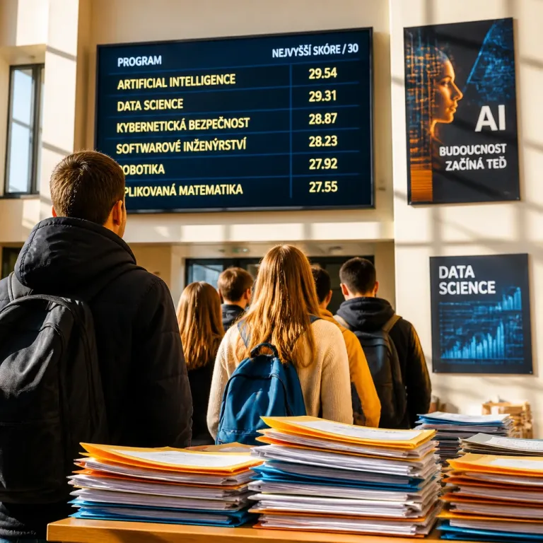 Rostoucí konkurence v technických oborech: hranice přijímacích skóre se v některých programech blíží 30 bodům