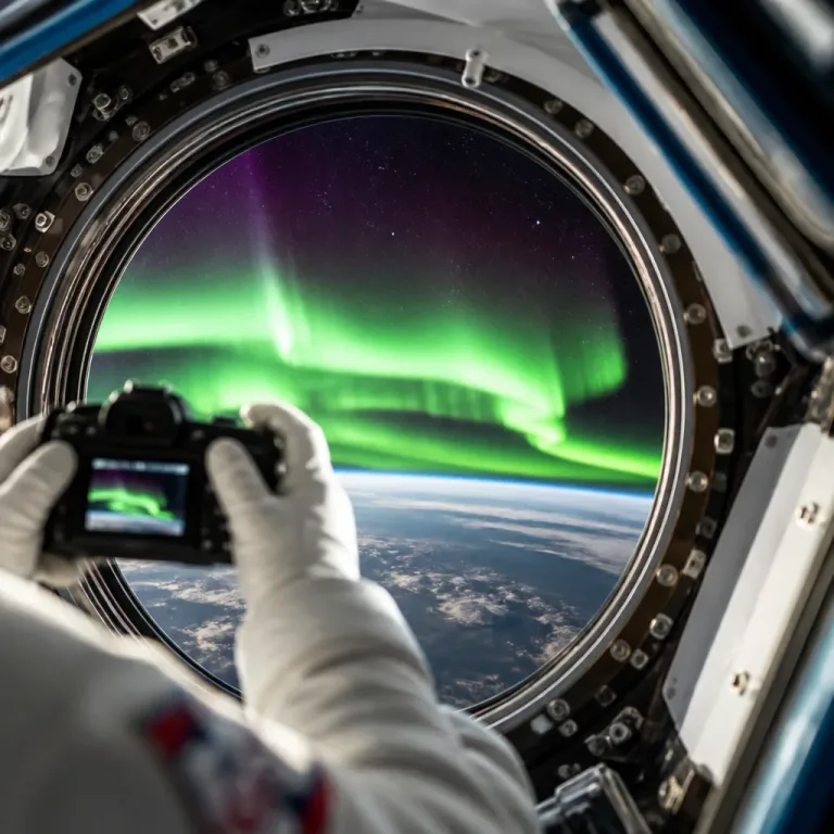 Astronaut z ISS zveřejnil záběry silné polární záře po geomagnetické bouři