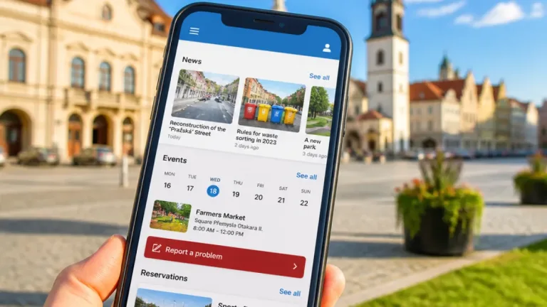 Vysoké Mýto spustilo městskou mobilní aplikaci pro zprávy, rezervace i hlášení závad