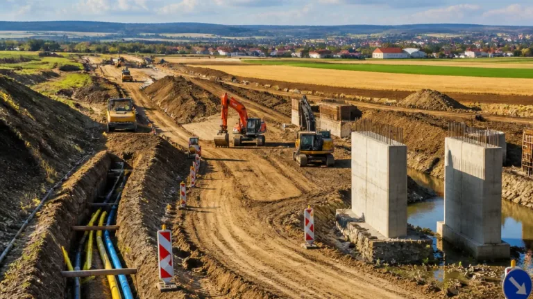 Výstavba přeložky II/322 u Dašic postupuje podle plánu, dokončení je naplánované na léto 2027
