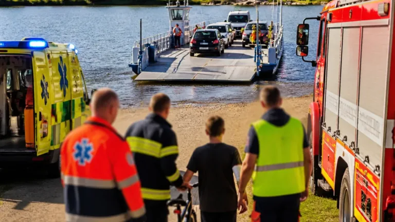 Záchrana u Lipna: zraněného cyklistu dovezl k silnici přívoz mezi Frýdavou a Frymburkem