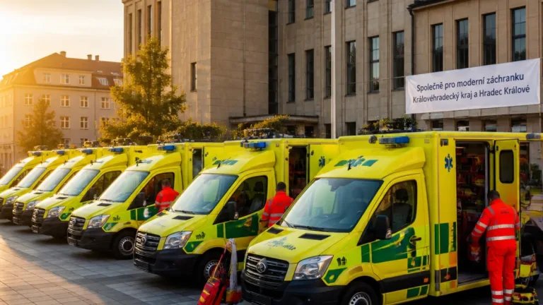 Záchranná služba kraj rozšířila o sedm nových sanitek, tři pojedou do Hradce