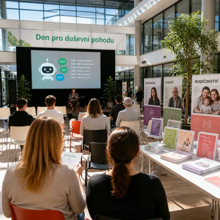 Praha 3 pořádá celodenní program o duševním zdraví; součástí jsou přednášky i diskuse o chatbotech