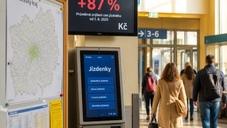 Zdražení jízdného v Středočeském kraji hrozí o 87 % kvůli změně DPH, kraj počítá s 1,35 mld. Kč