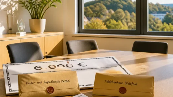 Bankverein spendet 6.000 Euro an Einrichtungen in Bielefeld