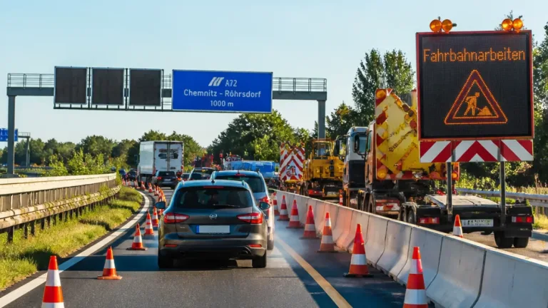 A72 bei Chemnitz: Bauarbeiten bringen Fahrstreifen-Sperrungen und einspurigen Verkehr