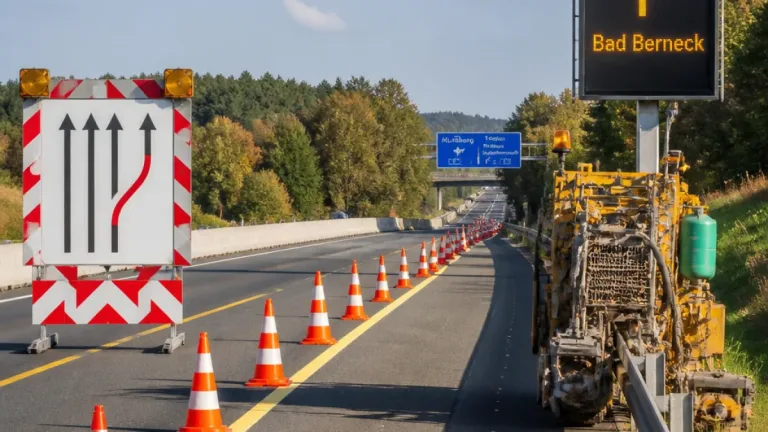 A9 bei Bayreuth: Fahrtrichtung Nürnberg am 9. September wegen Markierungsarbeiten gesperrt