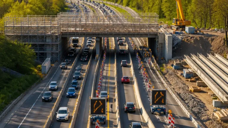 Aachen: A44-Brücke bei Lichtenbusch wird saniert – monatelange Spurengpässe ab 20. September