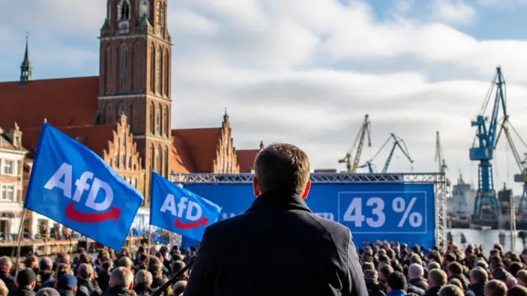 AfD in MV peilt Alleinregierung an: Holm nennt als Zielmarke knapp 43 Prozent