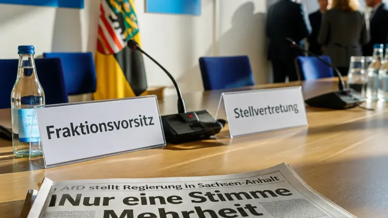 AfD in Sachsen-Anhalt will notfalls mit knapper Mehrheit regieren und bestätigt Doppelspitze
