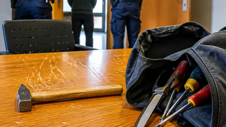 Aggressiver Mann mit Hammer in Behördenbüro: Polizei ermittelt in Stralsund