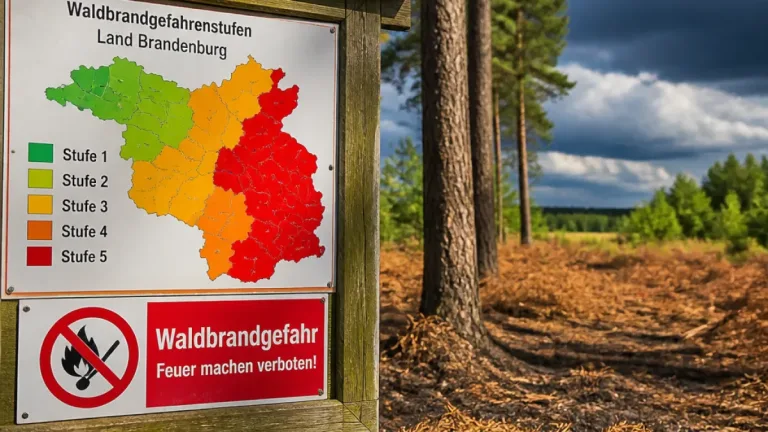 Alarmstufe Rot: Hälfte der Brandenburger Landkreise bei höchster Waldbrandgefahr