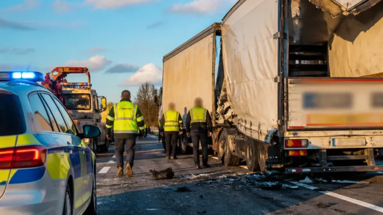 Alkohol und Drogen: Lkw-Fahrer bei Frankfurt (Oder) nach Auffahrunfall in Gewahrsam
