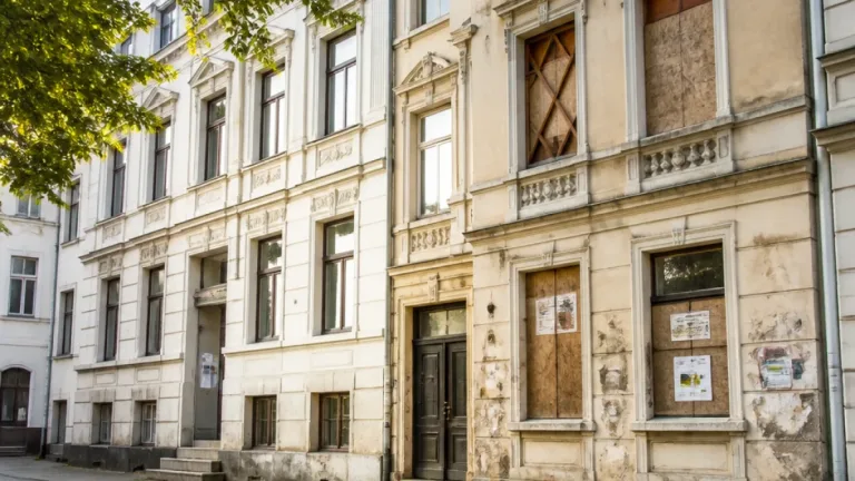 Altona: Zwei historisch wirkende Altbauten an der Stresemannstraße stehen seit Jahren leer