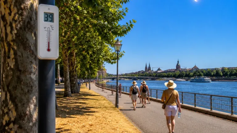 Anhaltende Hitze über Rheinland-Pfalz: DWD warnt vor bis zu 39 Grad und trockenen Nächten