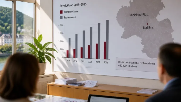 Anteil weiblicher Professuren in Rheinland‑Pfalz binnen zehn Jahren stark gestiegen