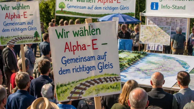Anwohnerprotest gegen Bahn-Neubaustrecke trifft Region Hannover