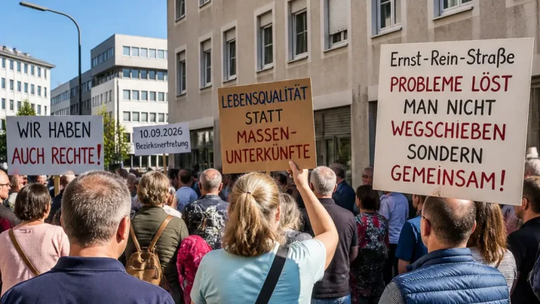 Anwohnerprotest und Debatte um Obdachlosenheim in Bielefeld-Mitte