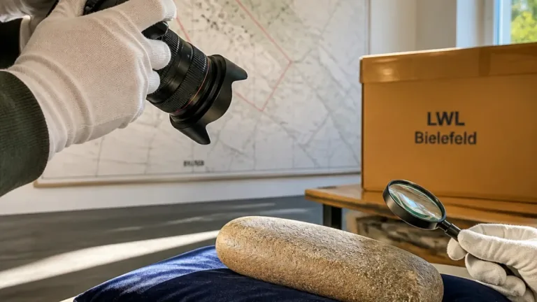 Archäologischer Fund aus der Jungsteinzeit in Gütersloh wieder der Öffentlichkeit präsentiert
