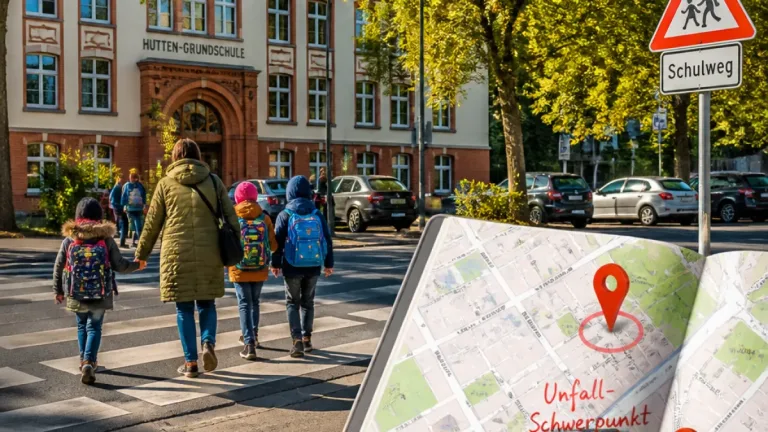 Atlas zeigt Gefahrenstellen: Hutten-Grundschule in Halle (Saale) weist Unfallhäufung auf
