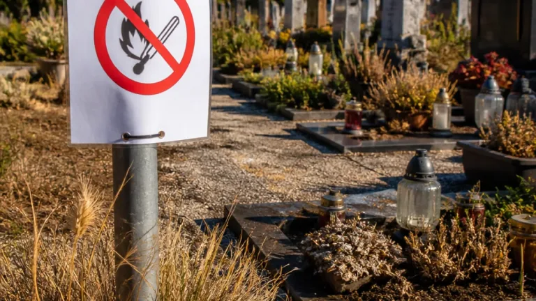 Bad Homburg verbietet wegen Trockenheit vorübergehend Kerzen auf kommunalen Friedhöfen