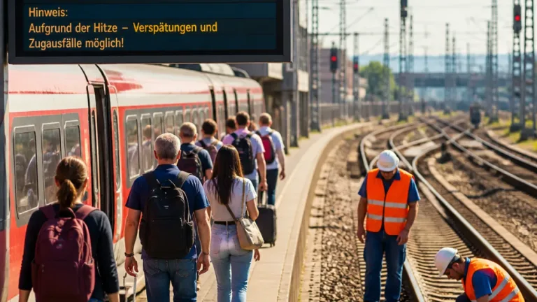Bahnstrecke ab Nürnberg wegen hitzebedingter Schäden bis Ende August eingeschränkt