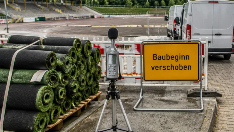 Baubeginn für Kunstrasen auf der Hubert-Houben-Kampfbahn in Krefeld verschoben