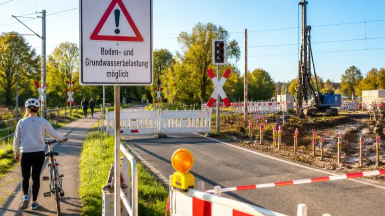 Baustopp am Bahnübergang Kolkwitz-Nord belastet Pendler und Trinkwasserschutz in Cottbus-Region