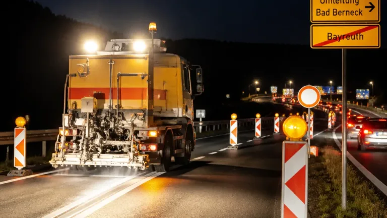 Bayreuth: A9/A70 — Auffahrten an Mittwoch wegen Markierungsarbeiten gesperrt