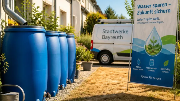Bayreuth: Stadtwerke raten zum Wassersparen und fördern Regentonnen