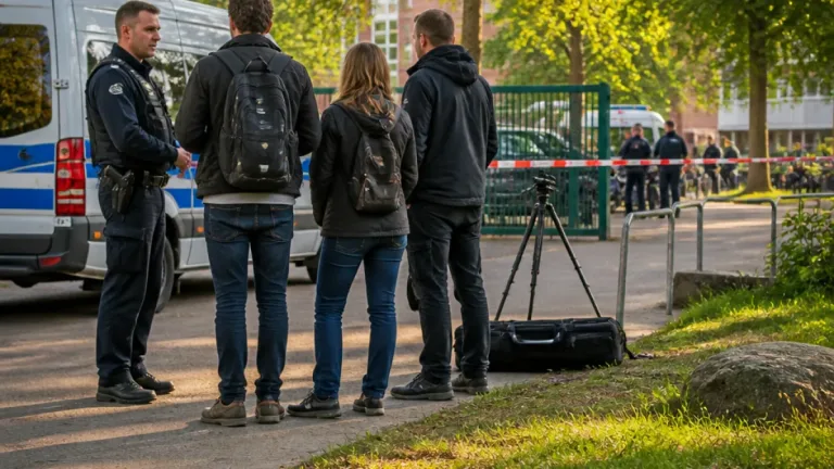 Bedrohung beim Dreh: Mann mit Messer sorgt für Polizeieinsatz im Schwarzenbergpark