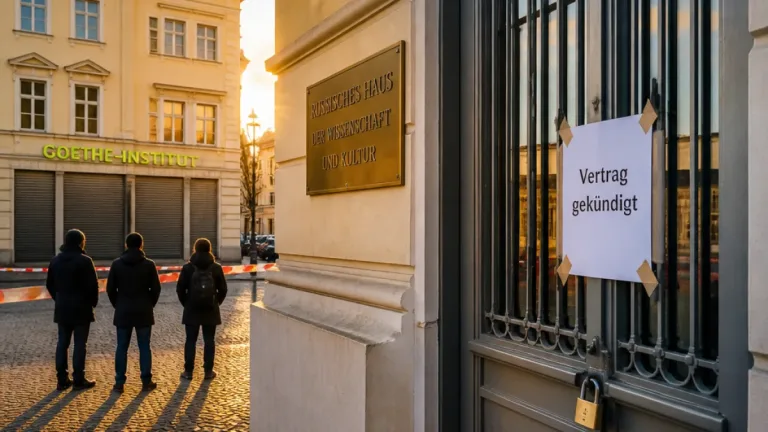 Berlin kündigt Vertrag für Russisches Haus — Moskau reagiert mit Schließung der Goethe‑Institute