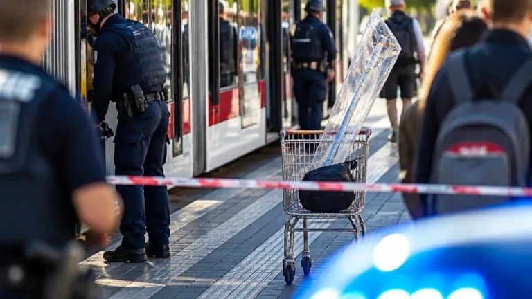 Bombendrohung in Straßenbahn: Einsatz in Würzburg nach Androhung durch 54-jährige Frau