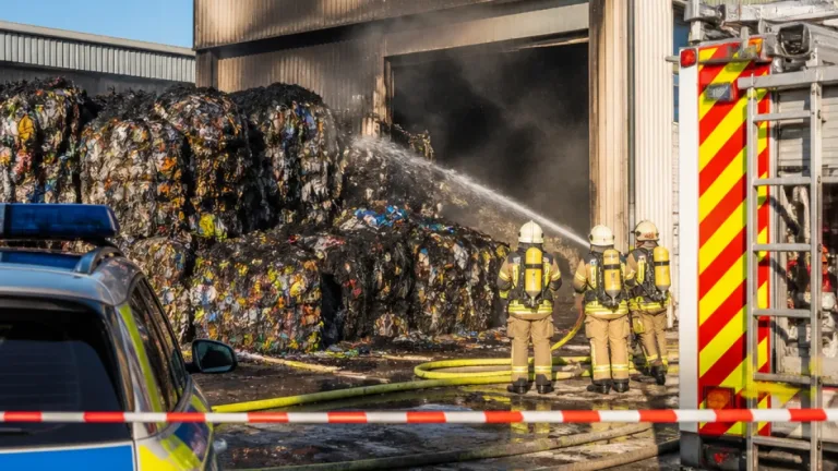 Brand in Wieblinger Abfallanlage: Drei Verletzte, Anlage in Heidelberg vorerst geschlossen