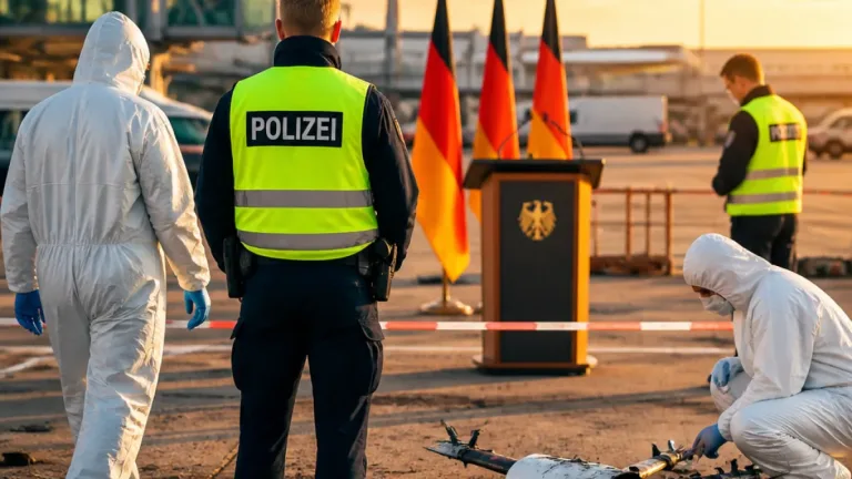 Bundeskanzler: Lage nach Sprengstoff‑Drohne am Flughafen Leipzig/Halle „sehr ernst“