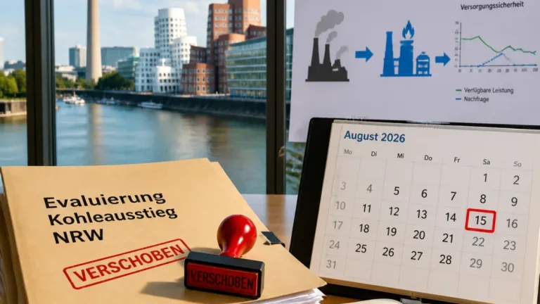 Bundeswirtschaftsministerium verschiebt Bericht zum Kohleausstieg in NRW — Gaskraftwerk-Ausschreibungen als Grund