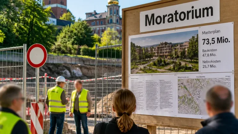 Darmstadt stoppt Bau des Besucherzentrums an der Mathildenhöhe – Moratorium und Prüfauftrag beschlossen