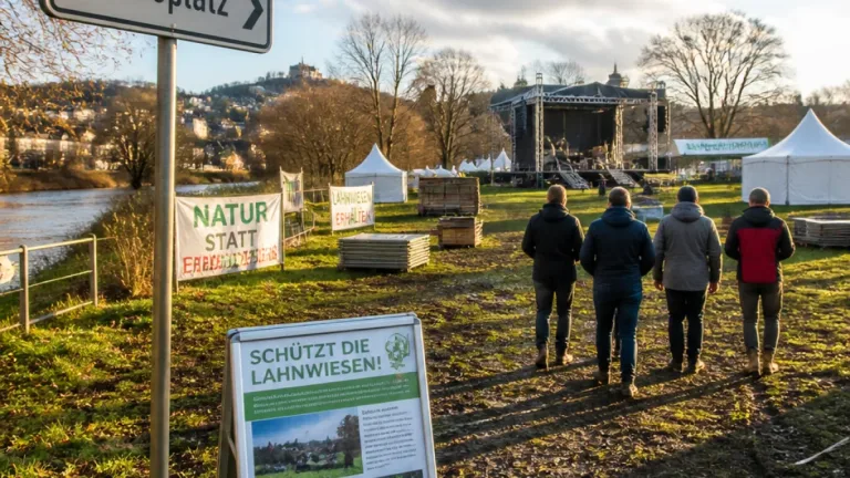 Debatte um Hafenfest in Marburg: Streit um die Lahnwiesen als Veranstaltungsort