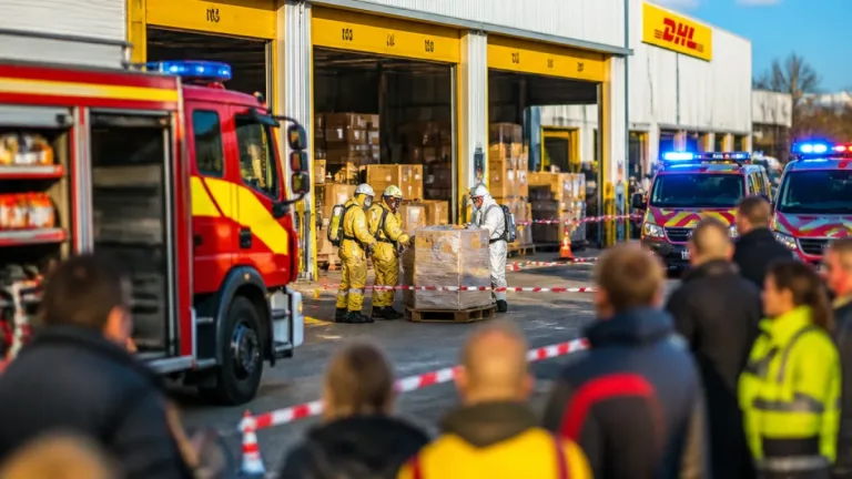 DHL-Paketzentrum in Leizen evakuiert nach Verdacht auf Quecksilberexposition